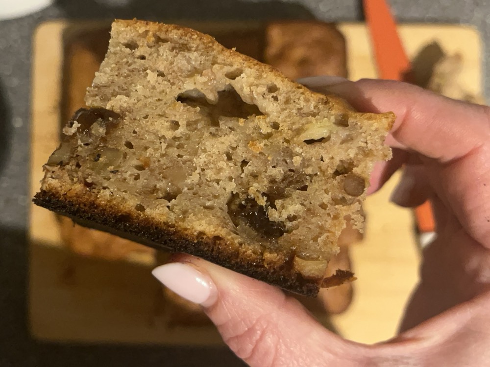 Banana bread traybake